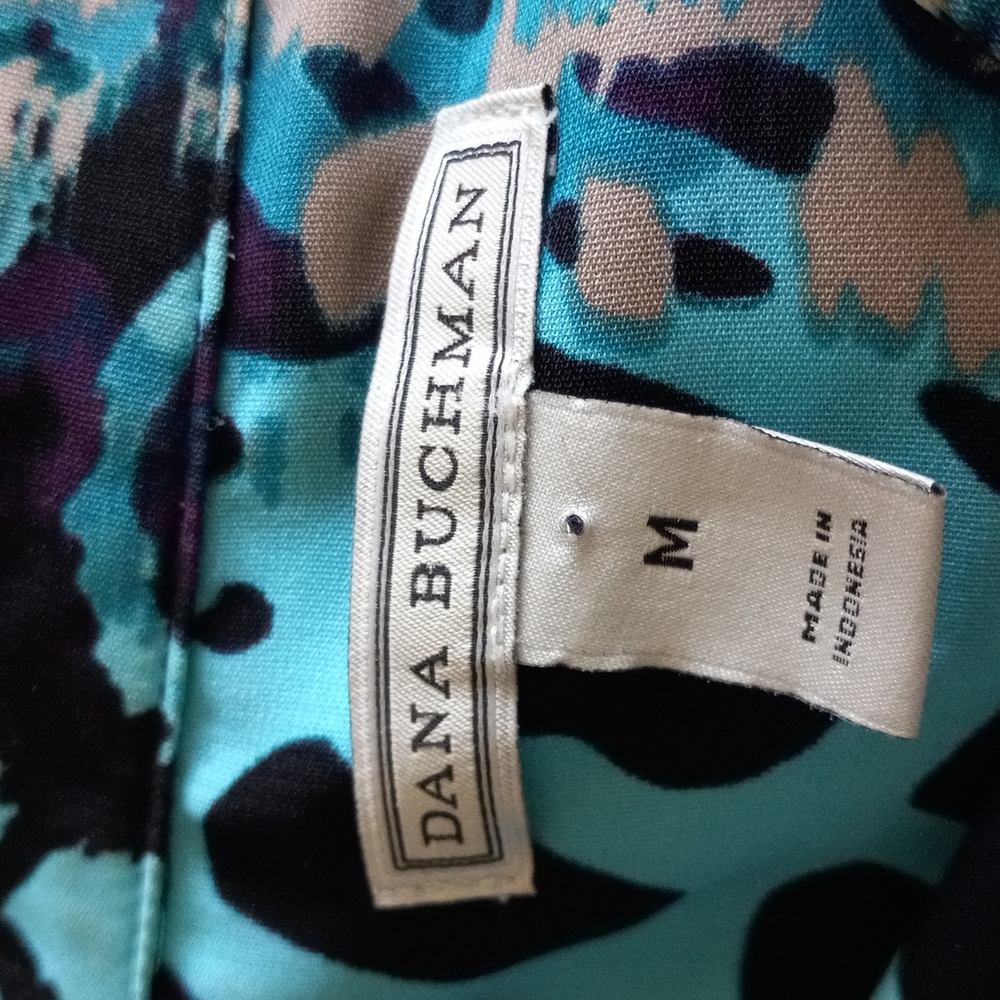 Dana Buchman multi Animal Print Blouse Size Med - Picture 5 of 7